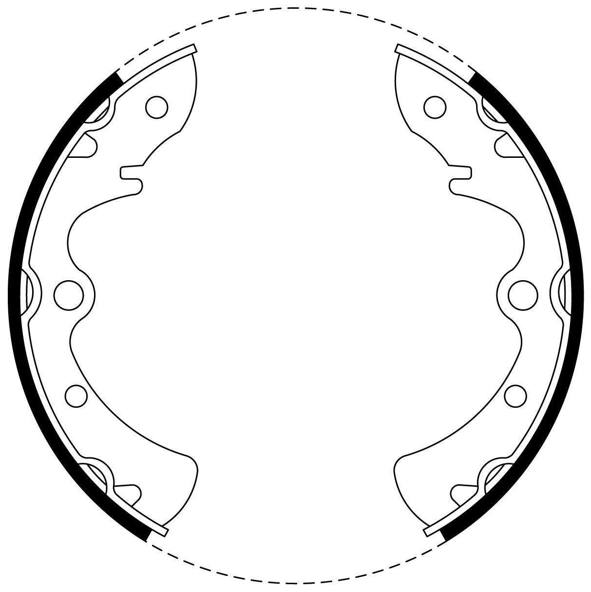 Brake Shoe Set - BS1342