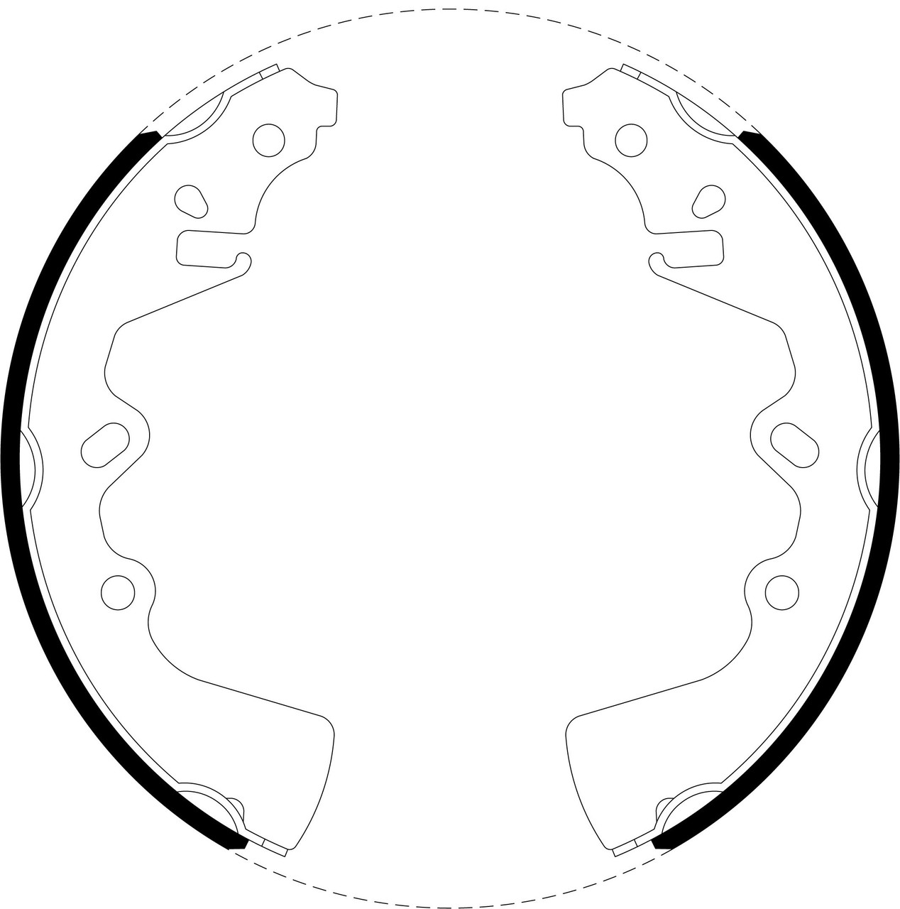 Brake Shoe Set - BS1348