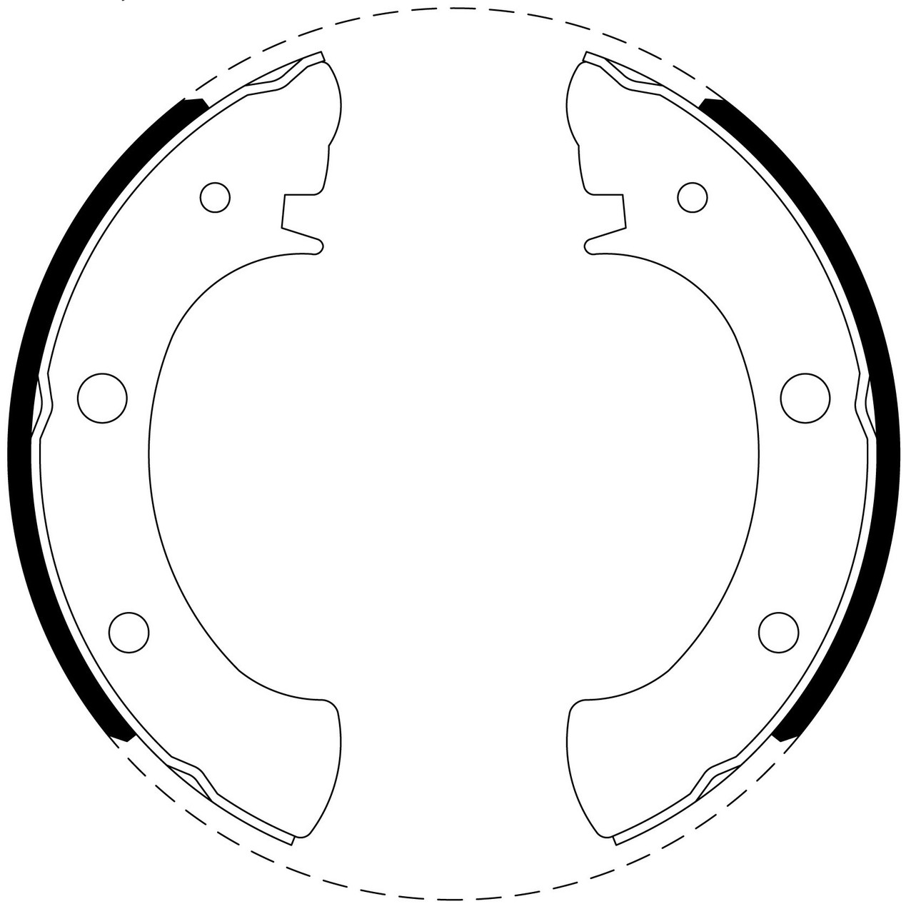 Brake Shoe Set - BS1368