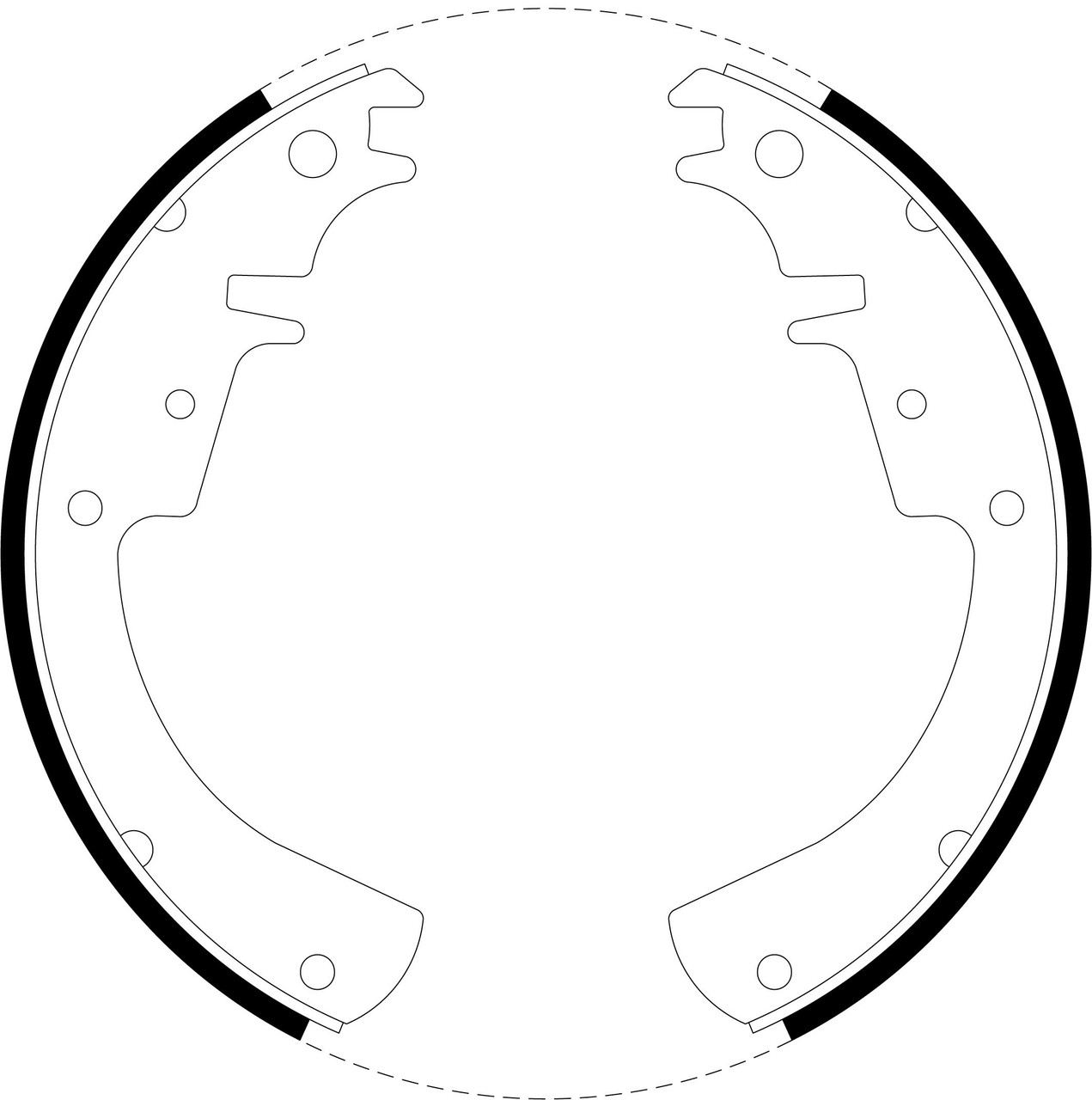 Brake Shoe Set - BS1385