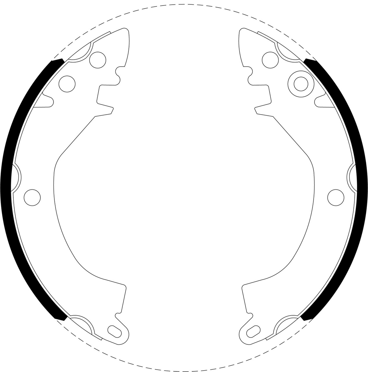 Brake Shoe Set - BS1398