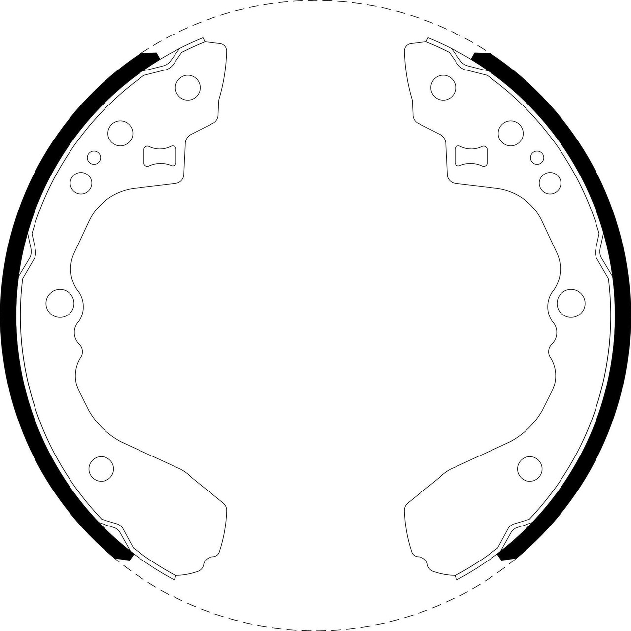 Brake Shoe Set - BS1409