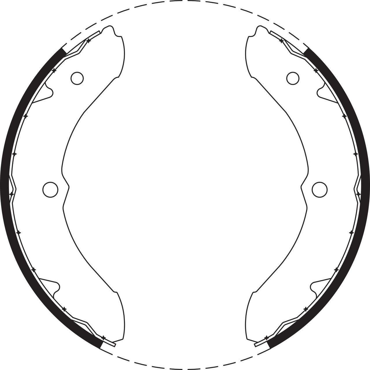 Brake Shoe Set - BS1415