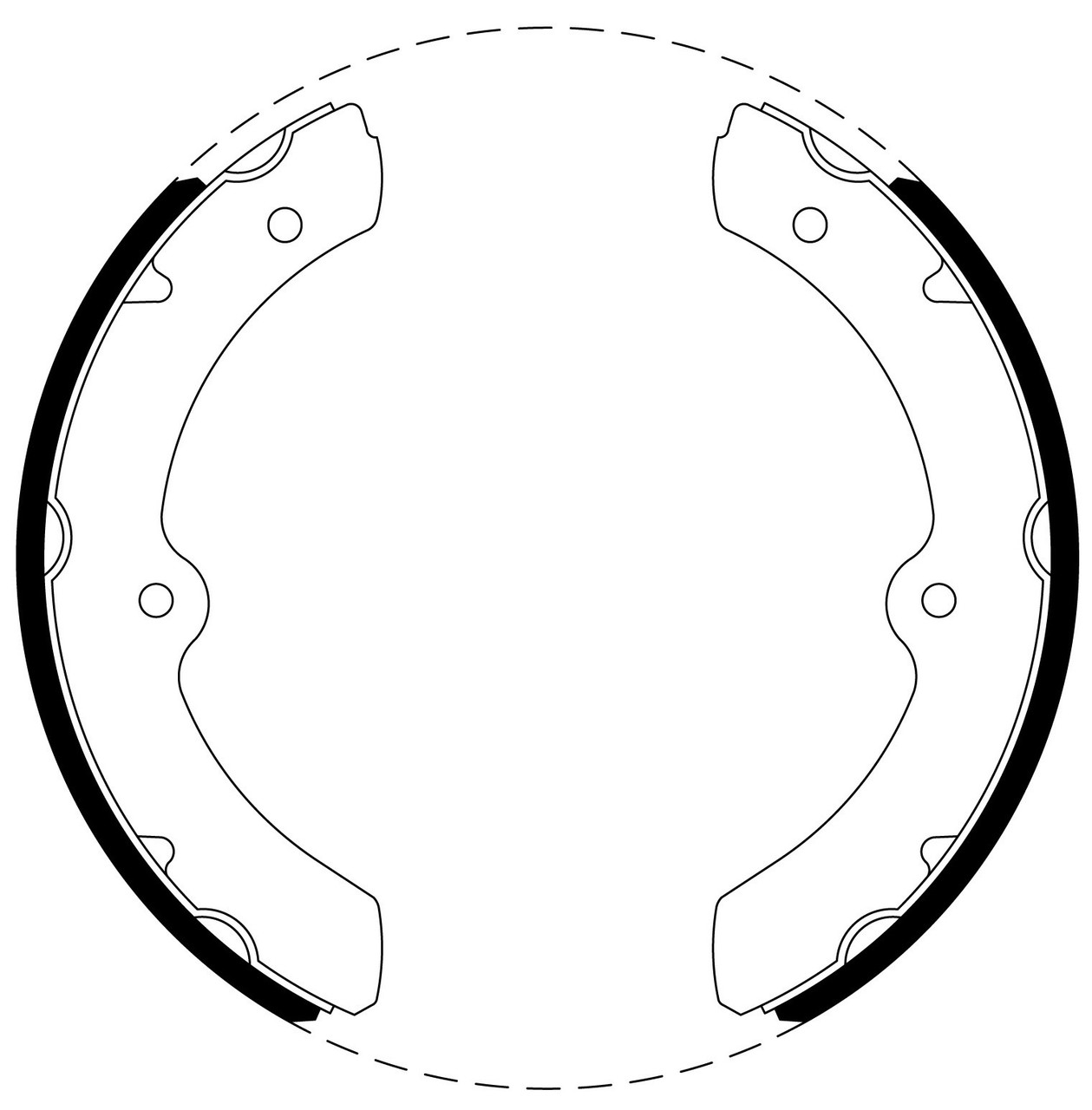 Brake Shoe Set - BS1449