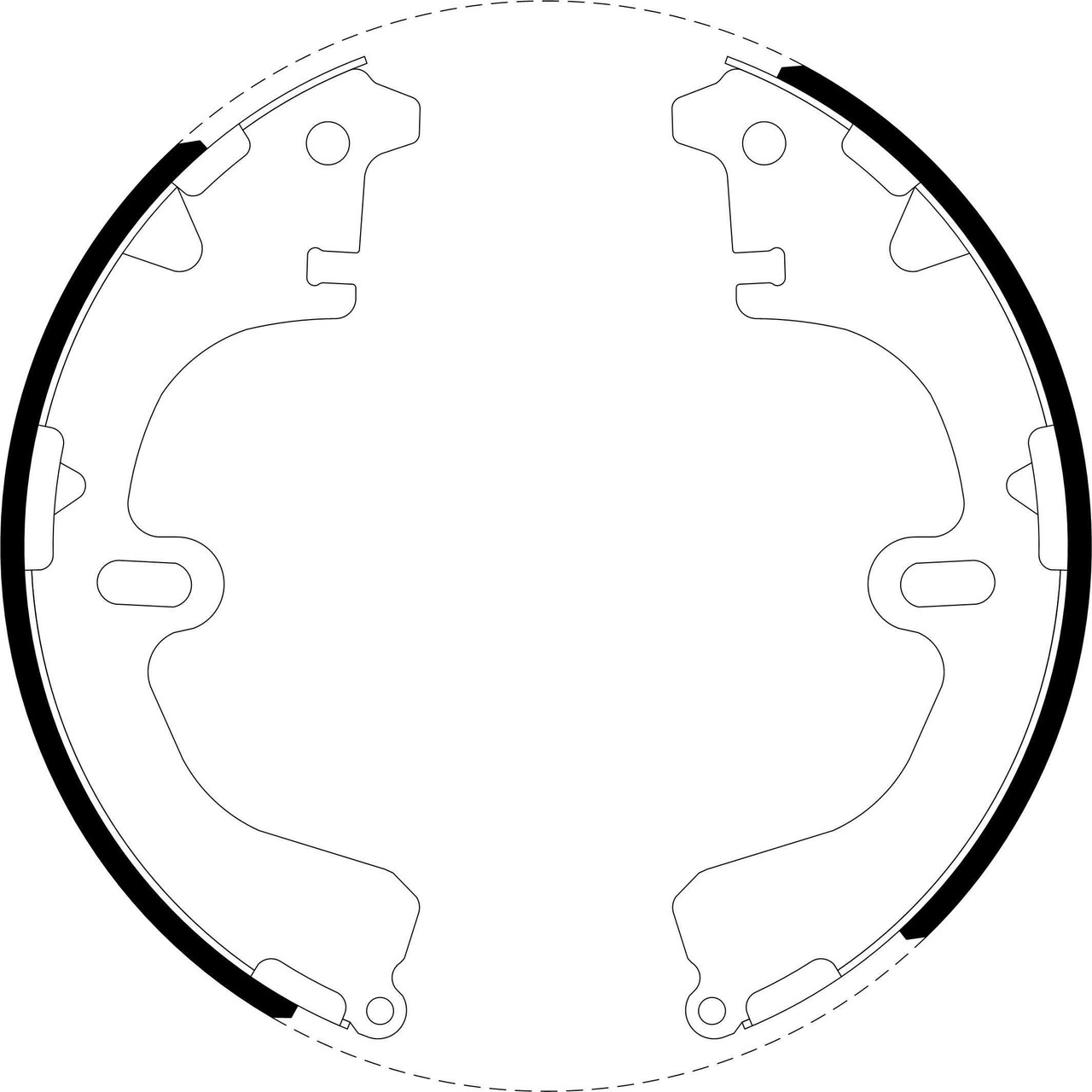 Brake Shoe Set - BS1490