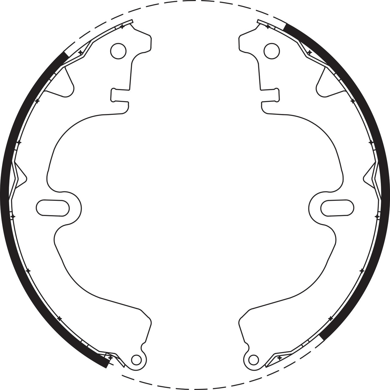 Brake Shoe Set - BS1602
