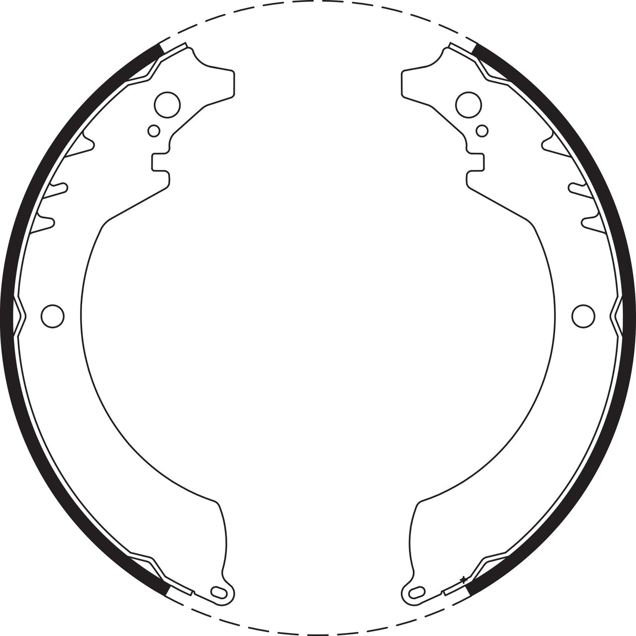 Brake Shoe Set - BS1607
