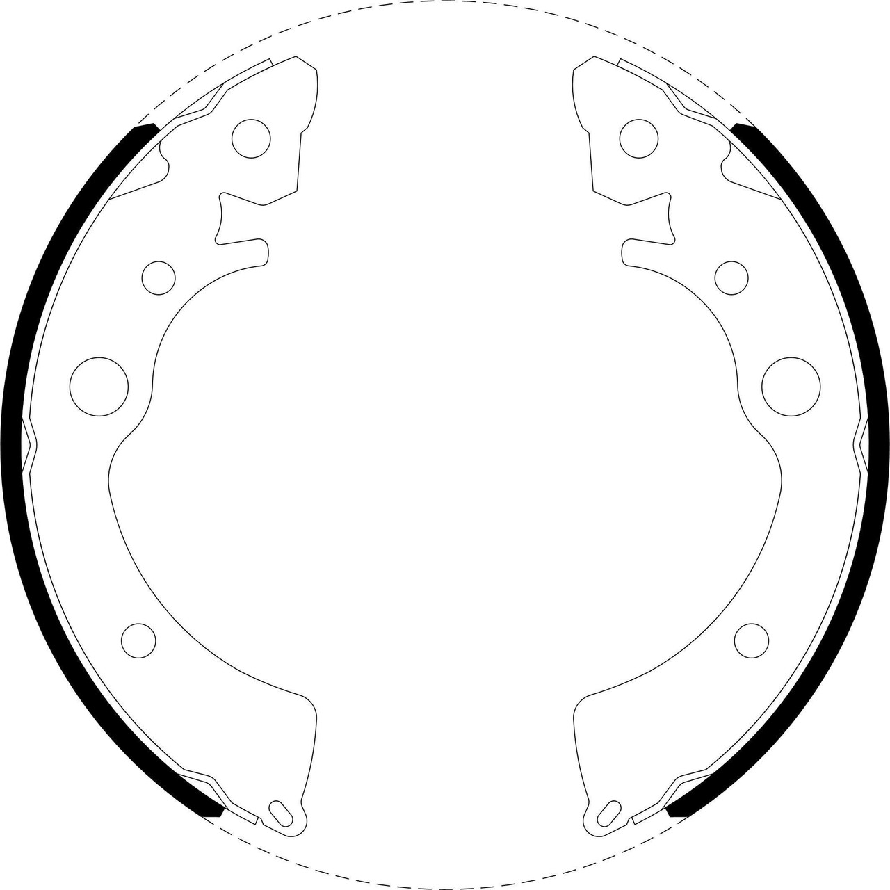 Brake Shoe Set - BS1610