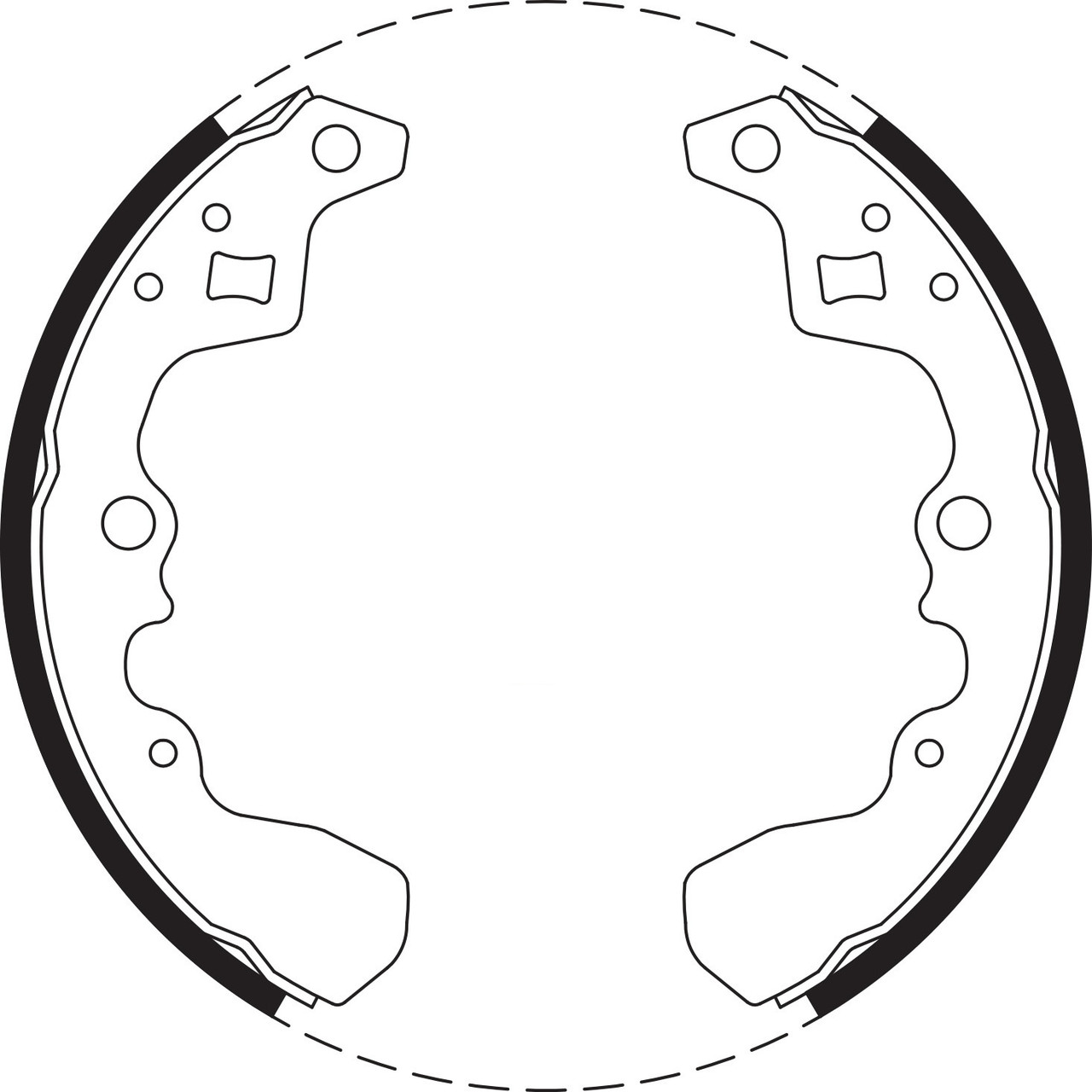 Brake Shoe Set - BS1616