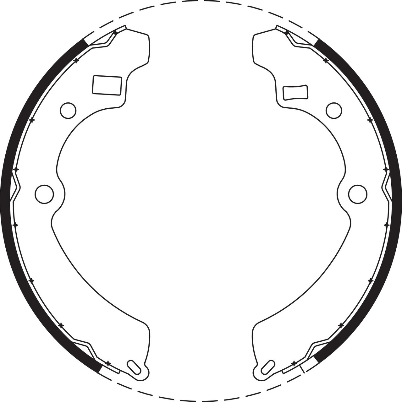 Brake Shoe Set - BS1617