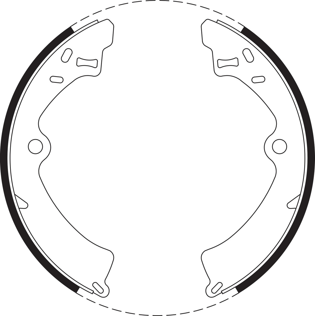 Brake Shoe Set - BS1627