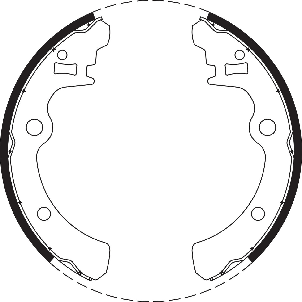 Brake Shoe Set - BS1649