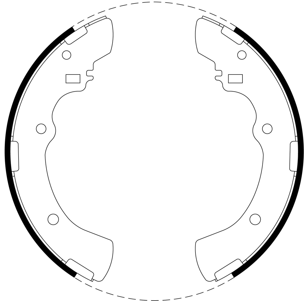 Brake Shoe Set - BS1653