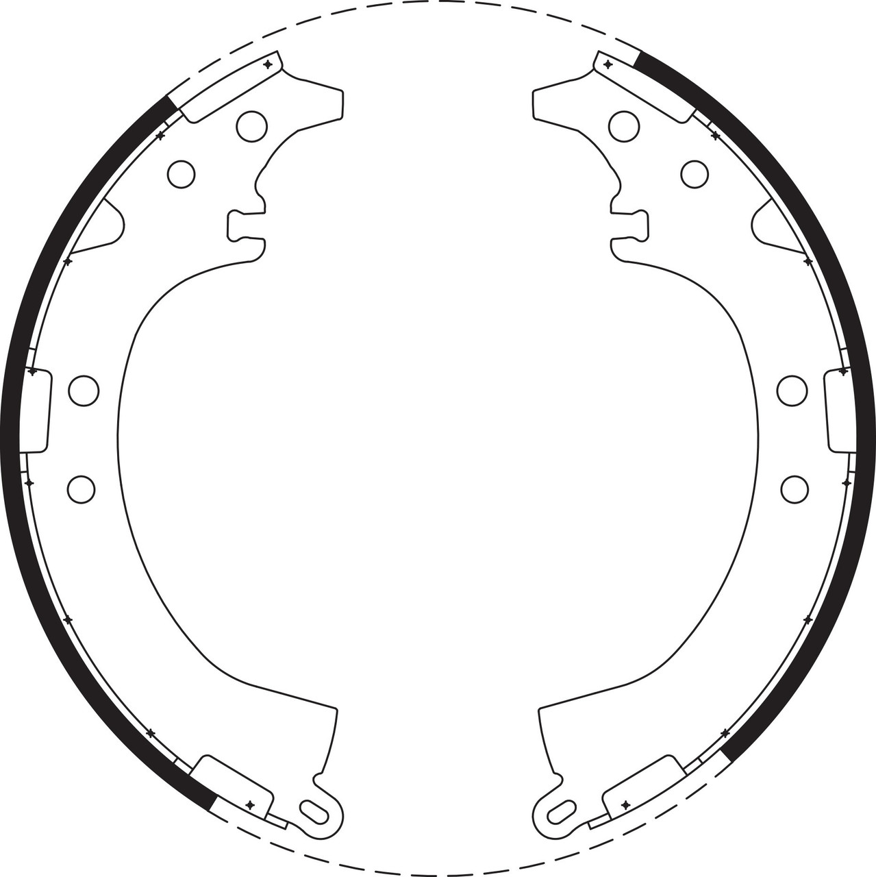 Brake Shoe Set - BS1659