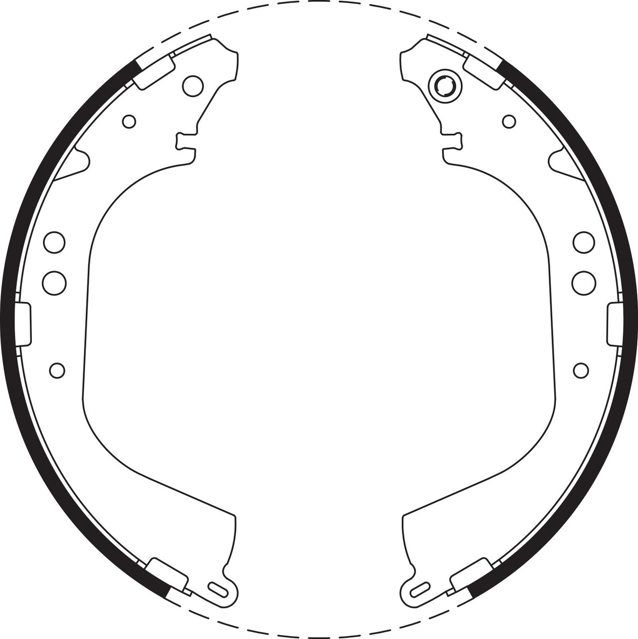 Brake Shoe Set - BS1660