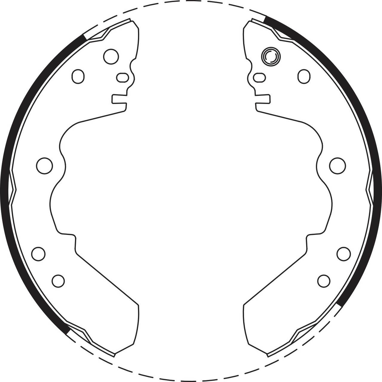Brake Shoe Set - BS1662