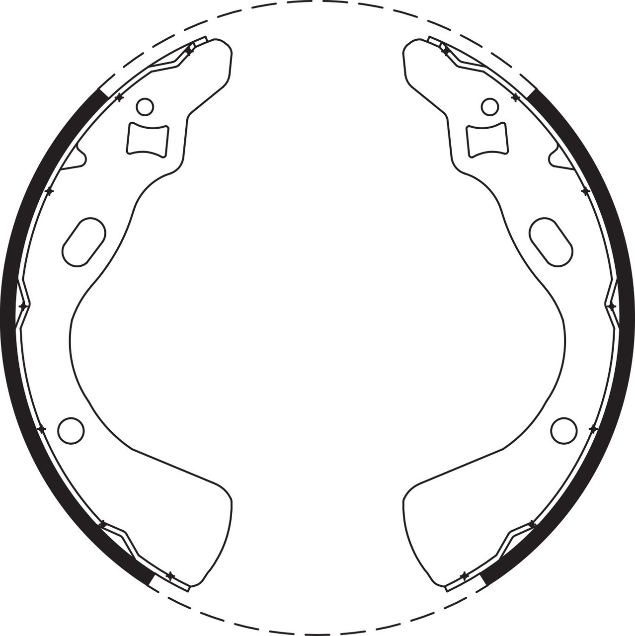 Brake Shoe Set - BS1664