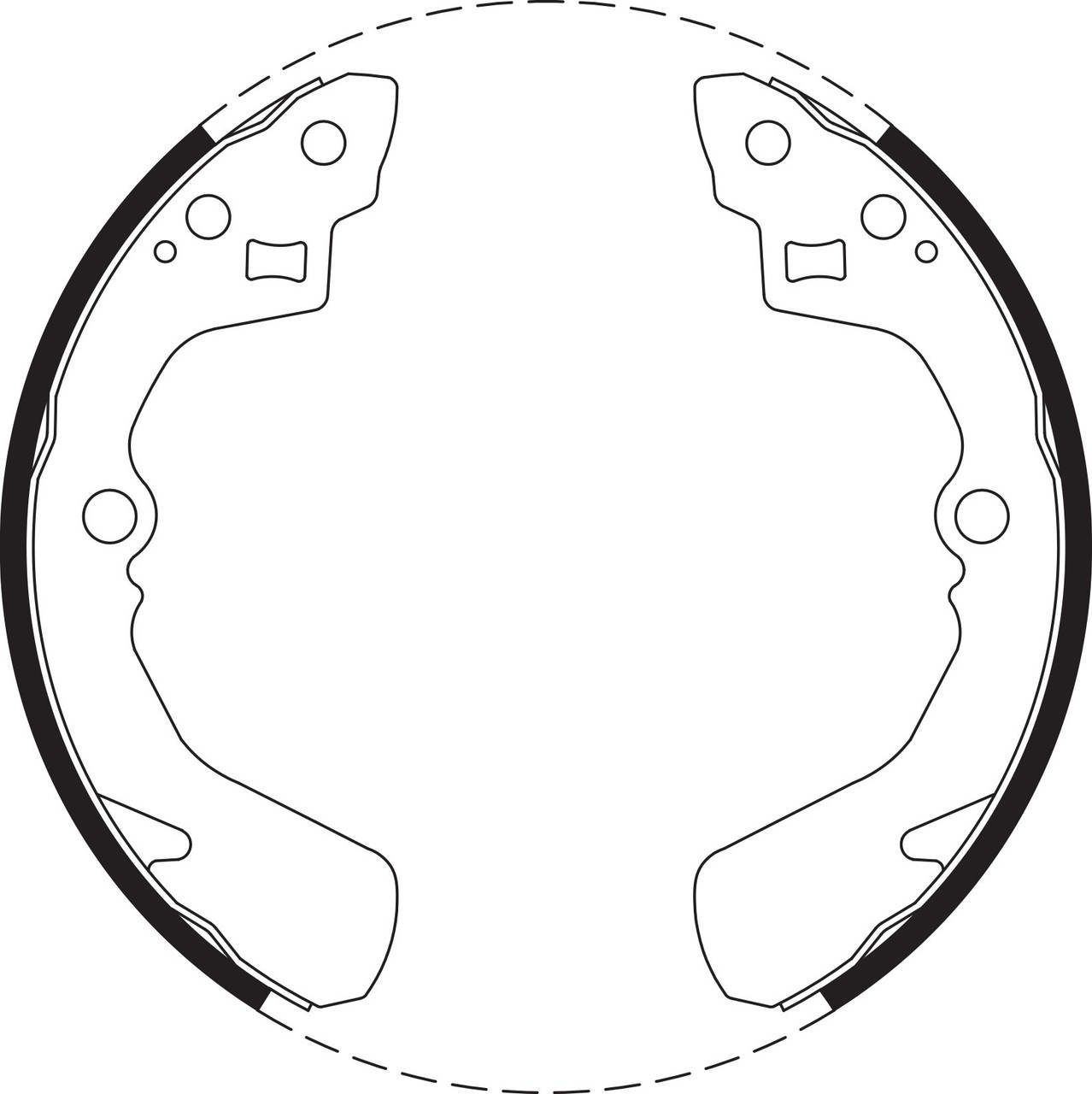 Brake Shoe Set - BS1682