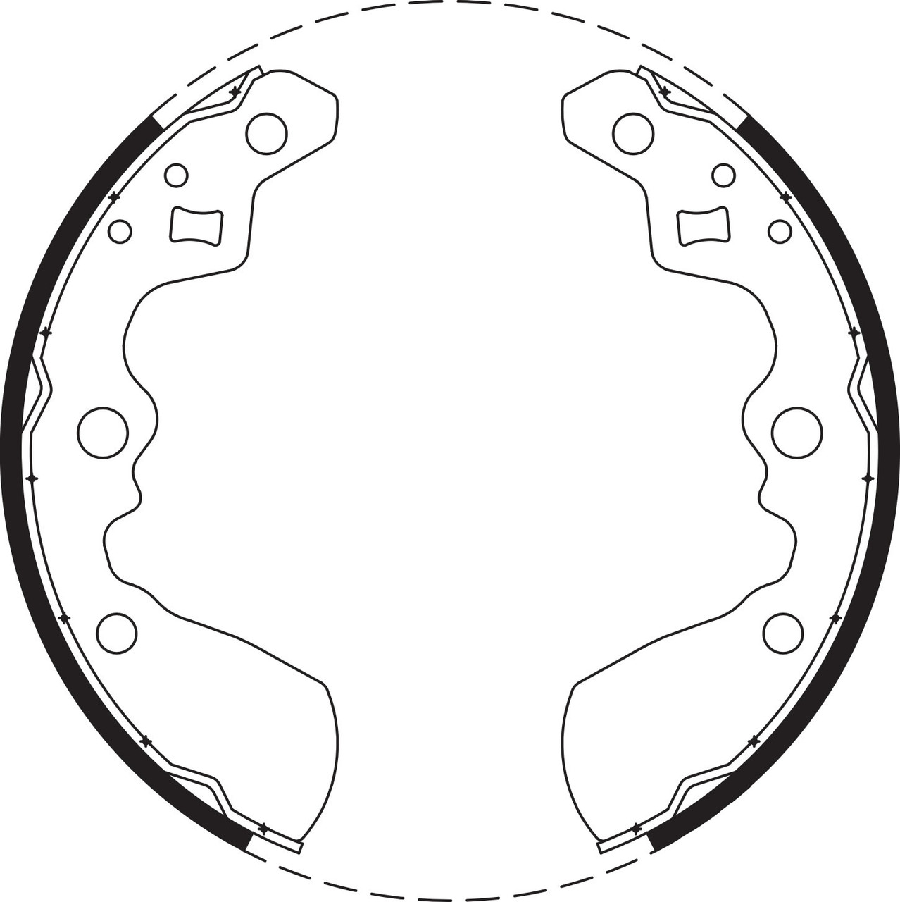 Brake Shoe Set - BS1684
