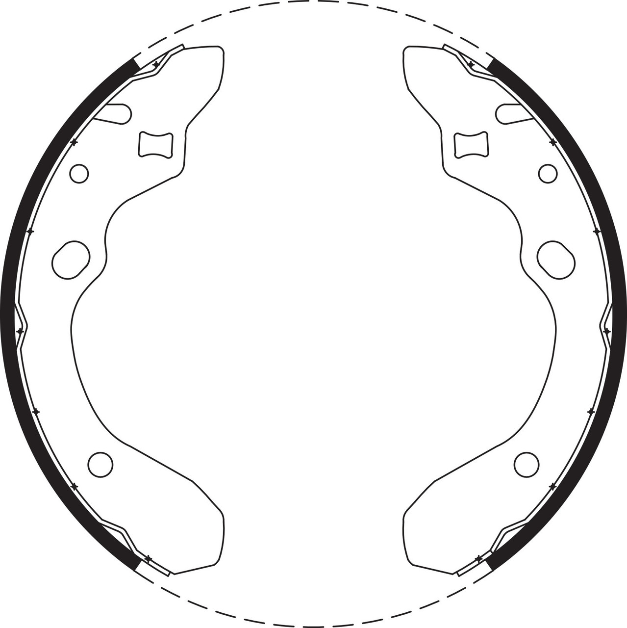 Brake Shoe Set - BS1685