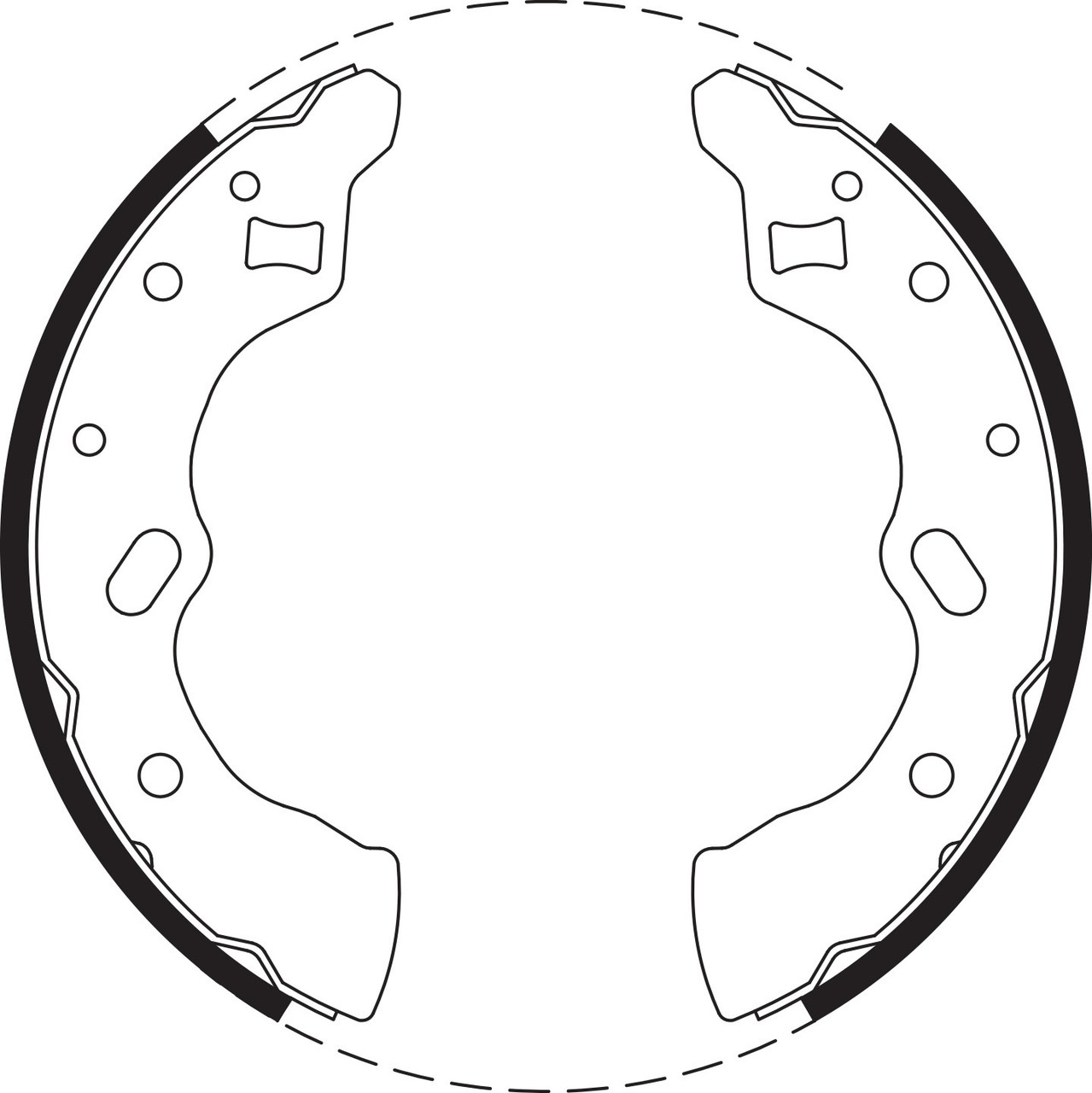 Brake Shoe Set - BS1696