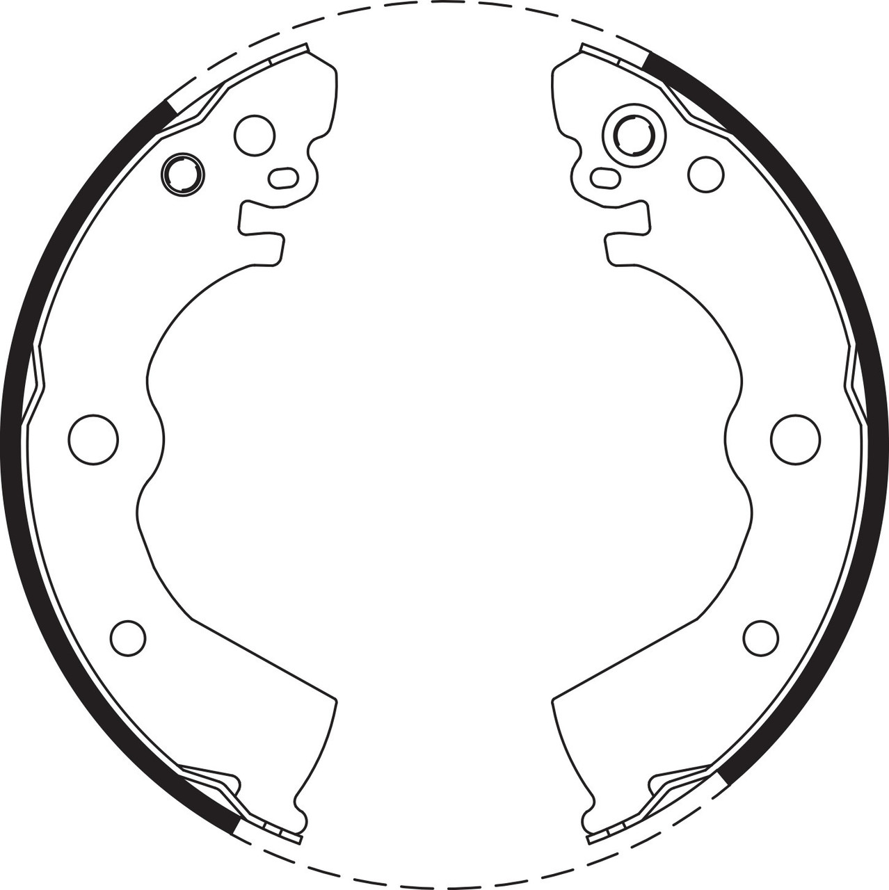 Brake Shoe Set - BS1697