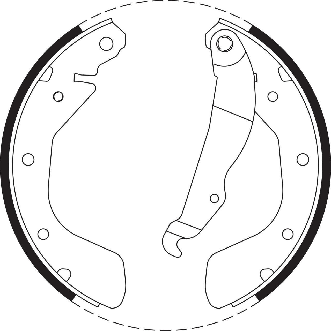 Brake Shoe Set - BS1705