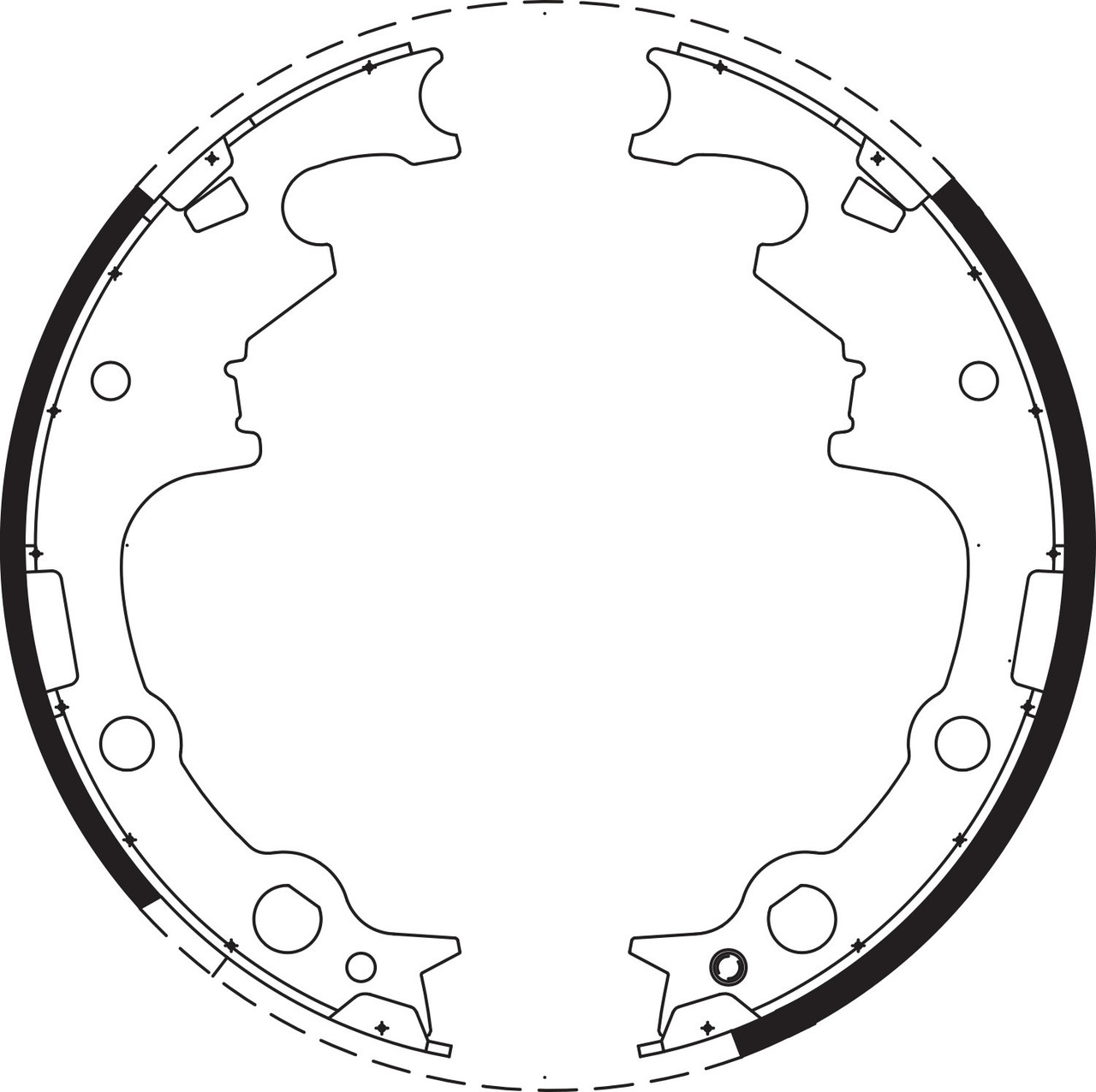 Brake Shoe Set - BS1715
