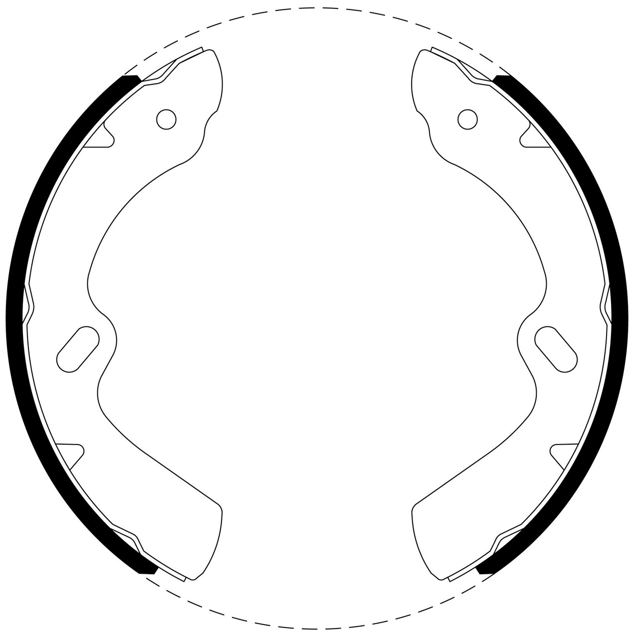 Brake Shoe Set - BS1733