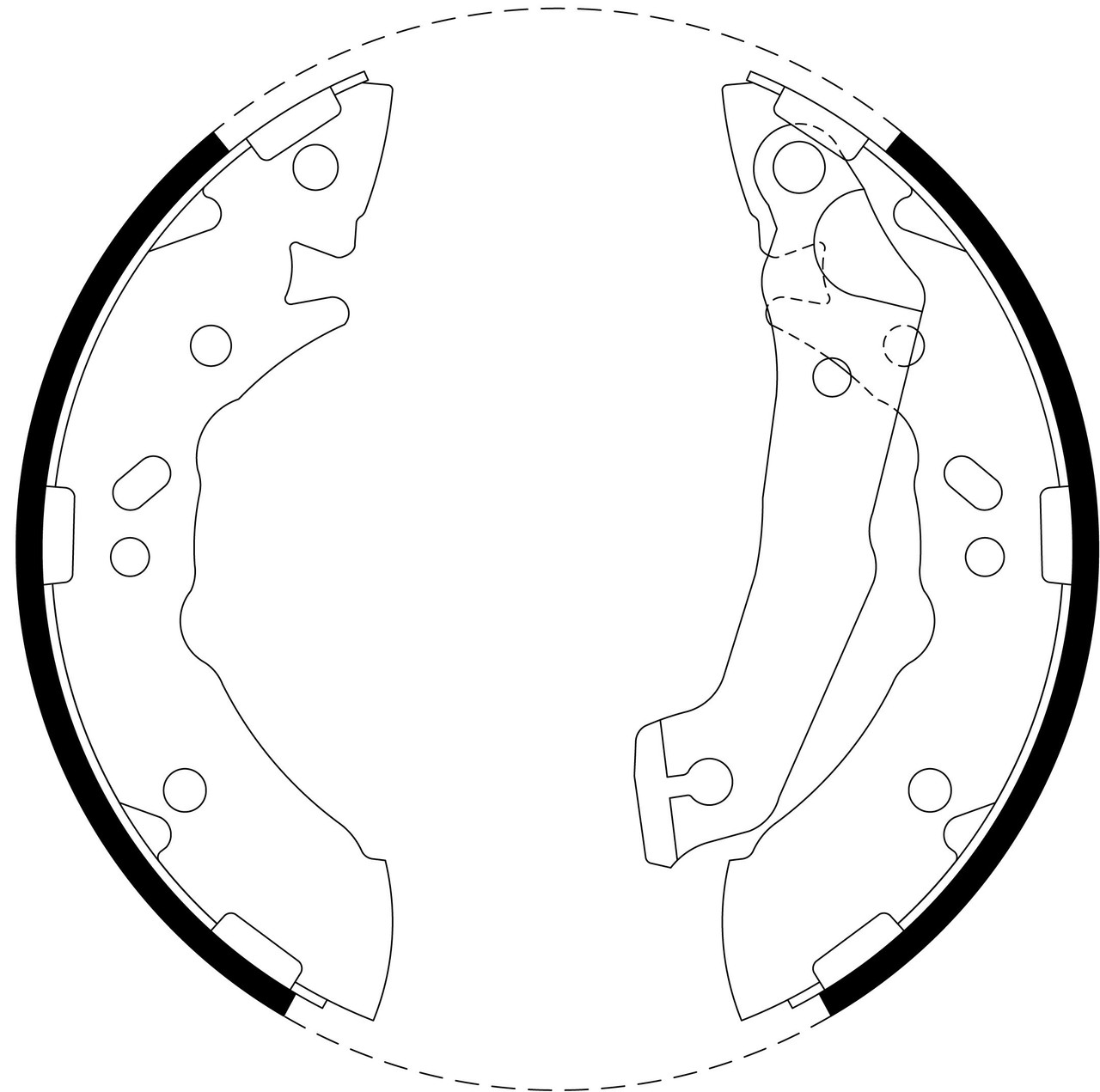 Brake Shoe Set - BS1739