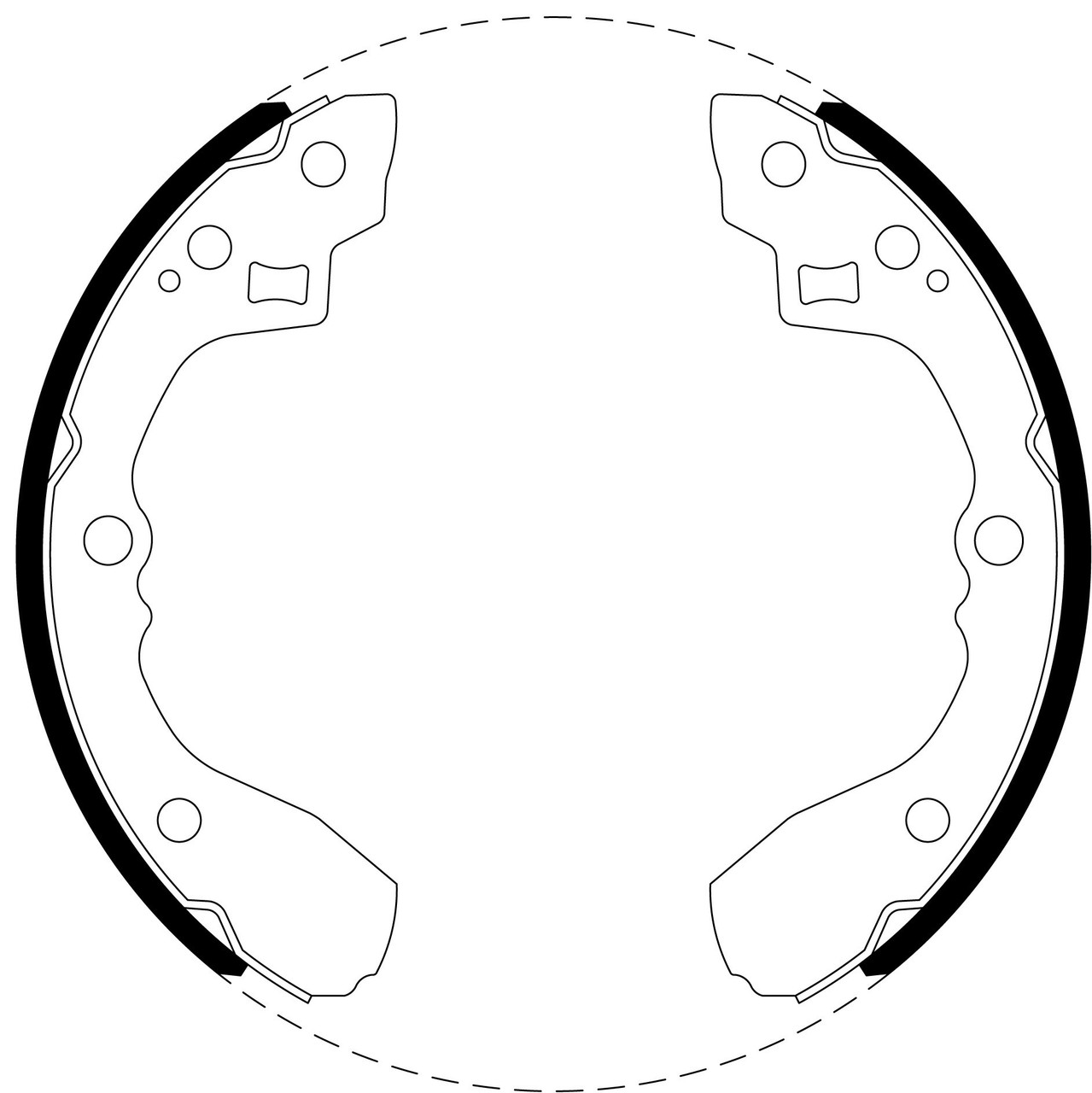 Brake Shoe Set - BS1753