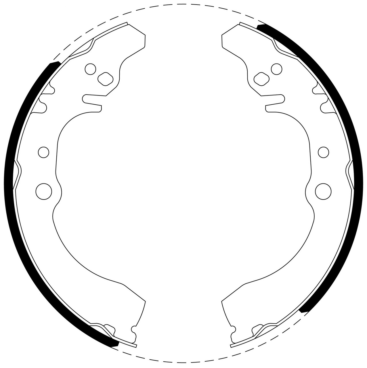 Brake Shoe Set - BS1755