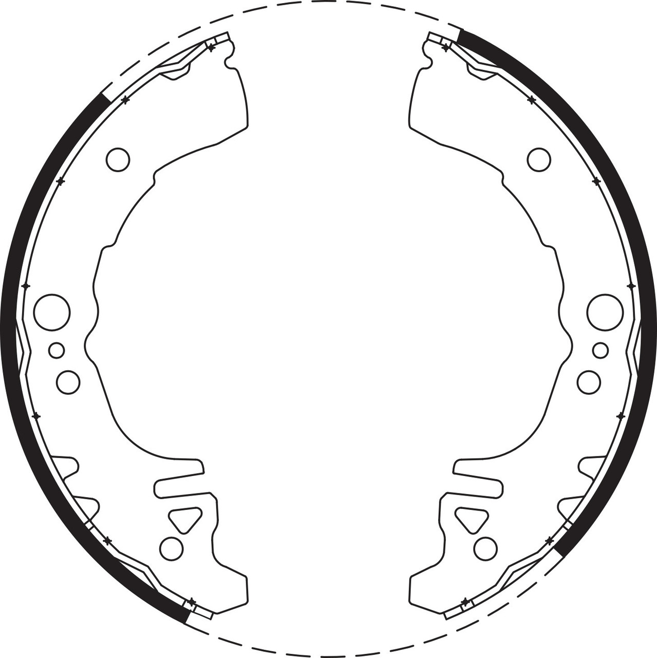 Brake Shoe Set - BS1772