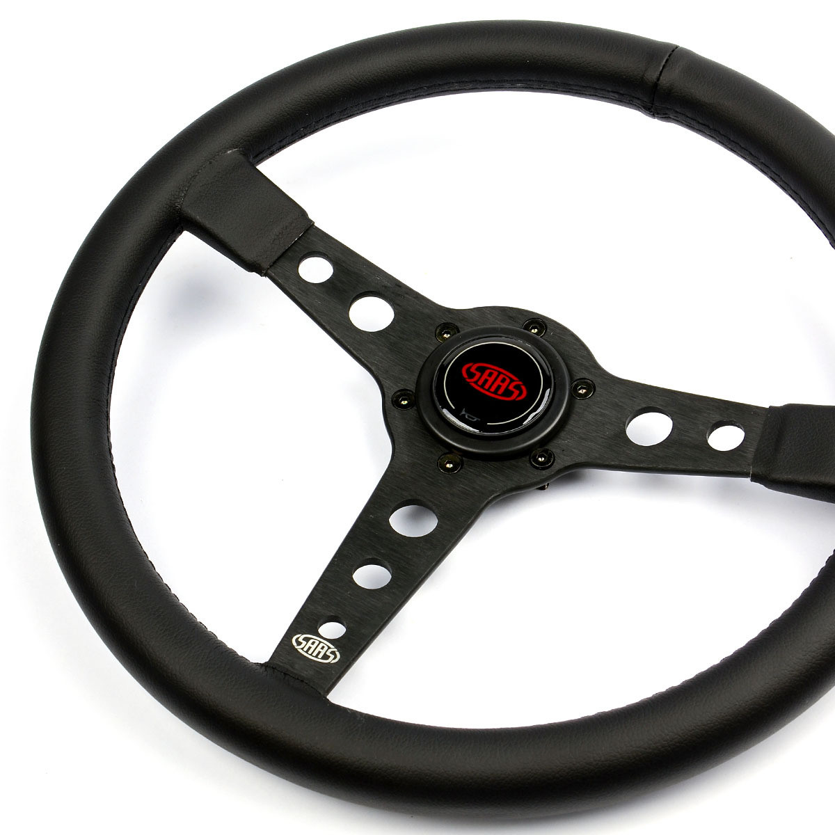 SAAS Steering Wheel Leatherette 350mm