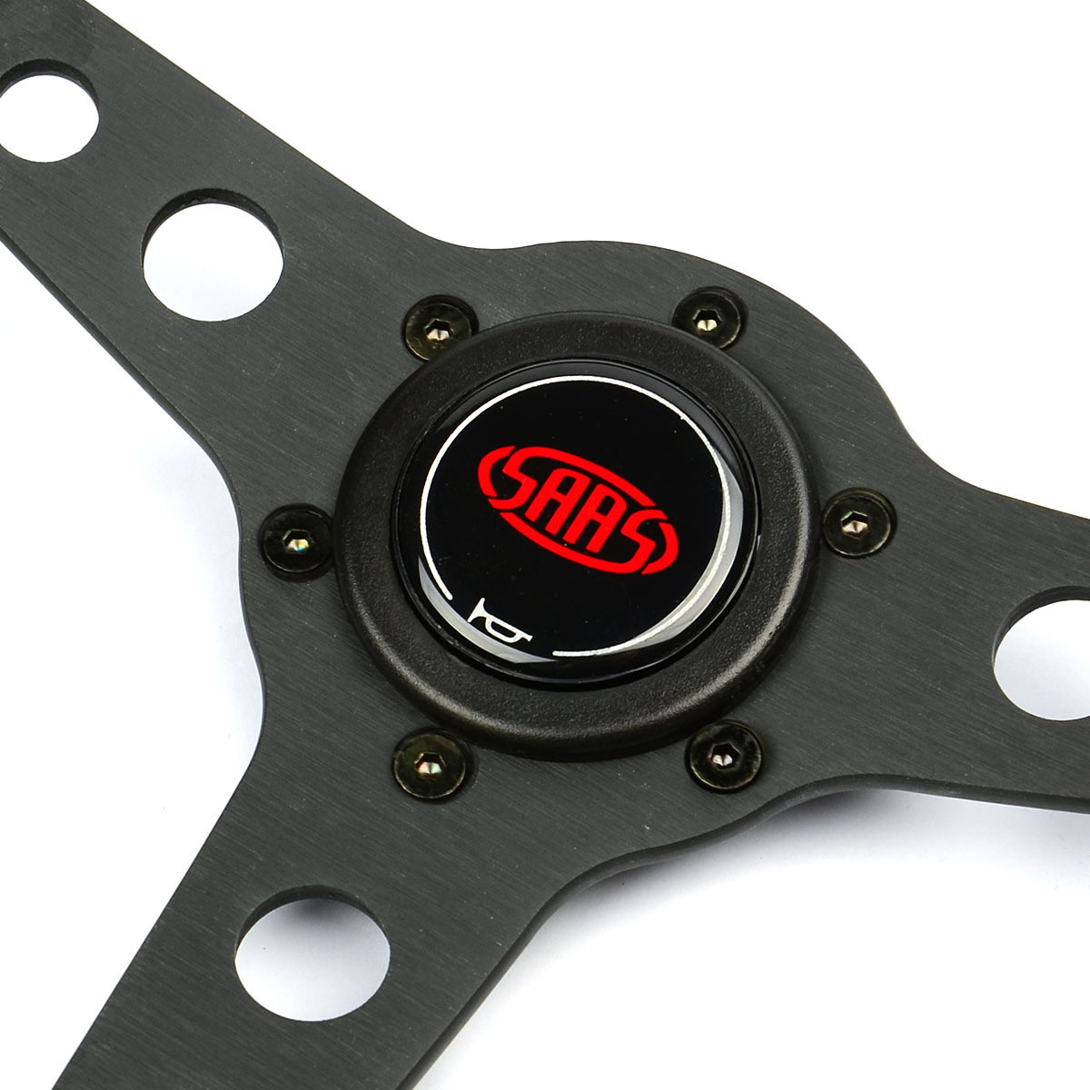 SAAS Steering Wheel Leatherette 350mm