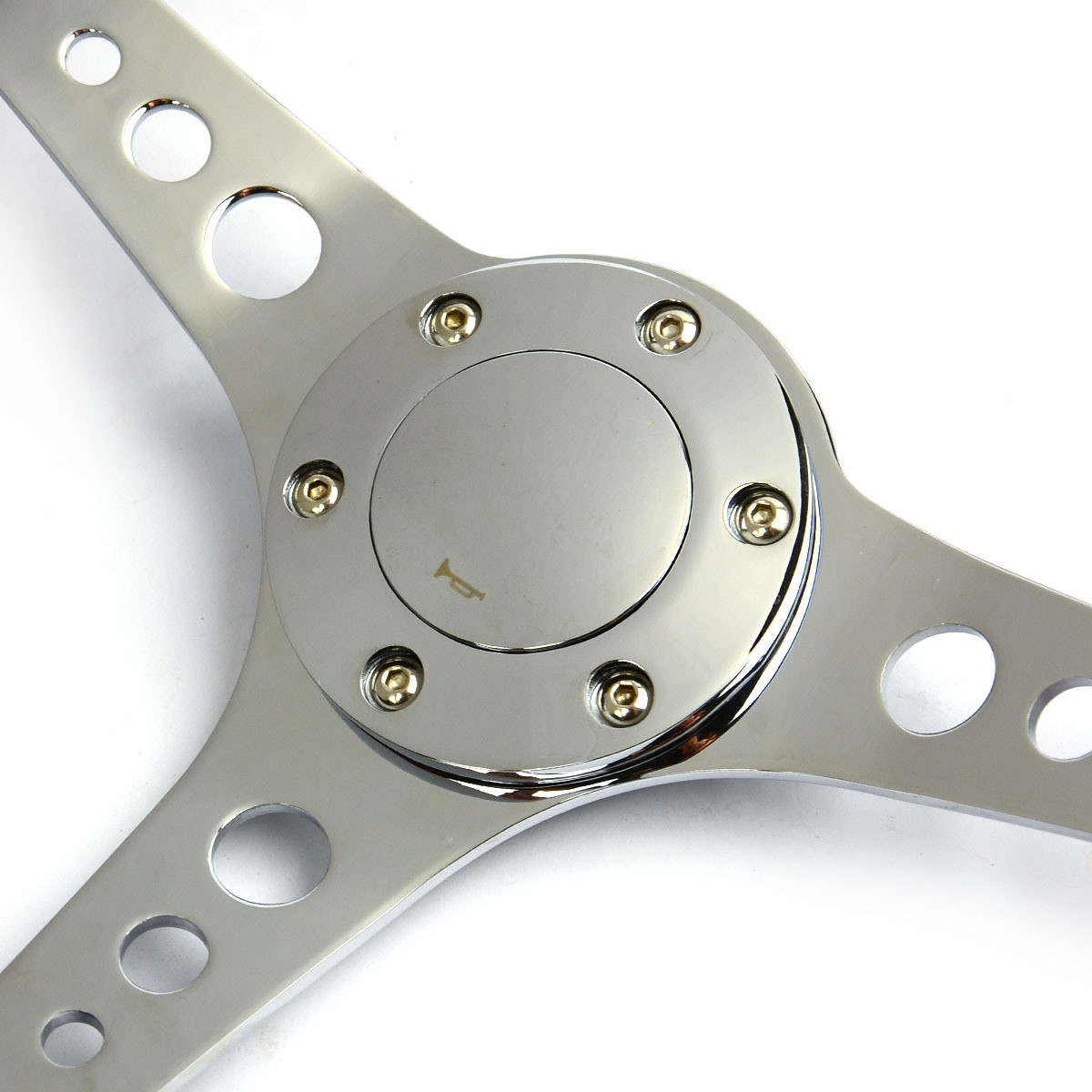 SAAS Steering Wheel Logano Wood Chrome Spoke