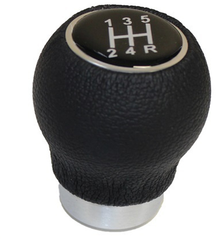 SAAS Leather Gear Knob Black Ball with 8 Shift Patterns
