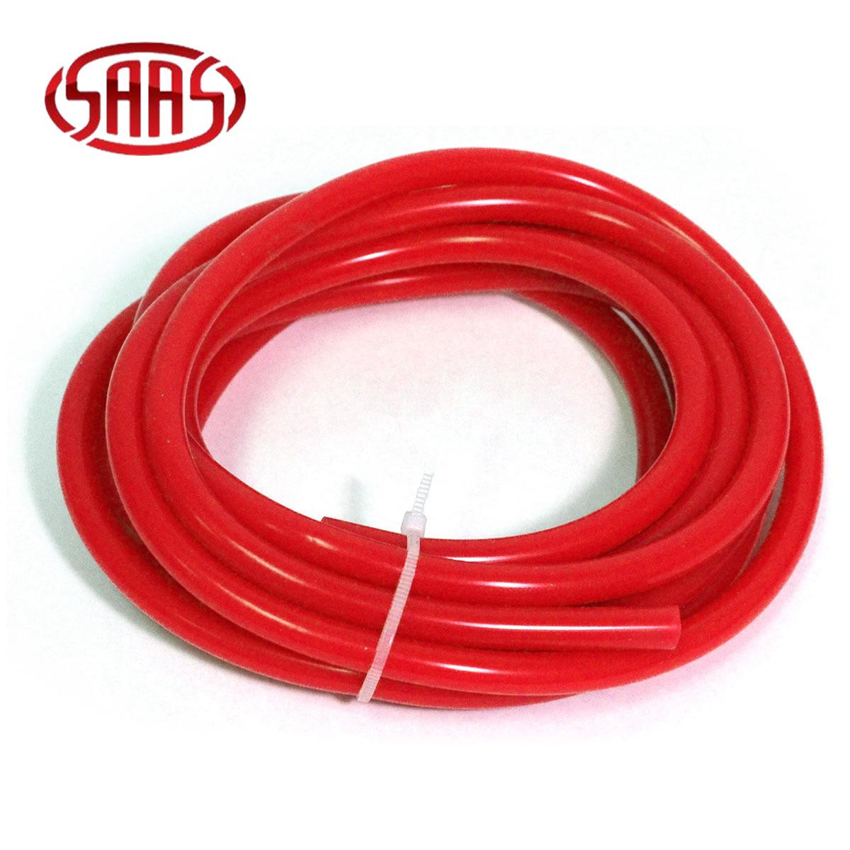 SAAS Silicone Vacuum Hose Red 6mm ID x 3m Length High Temperature Resistant