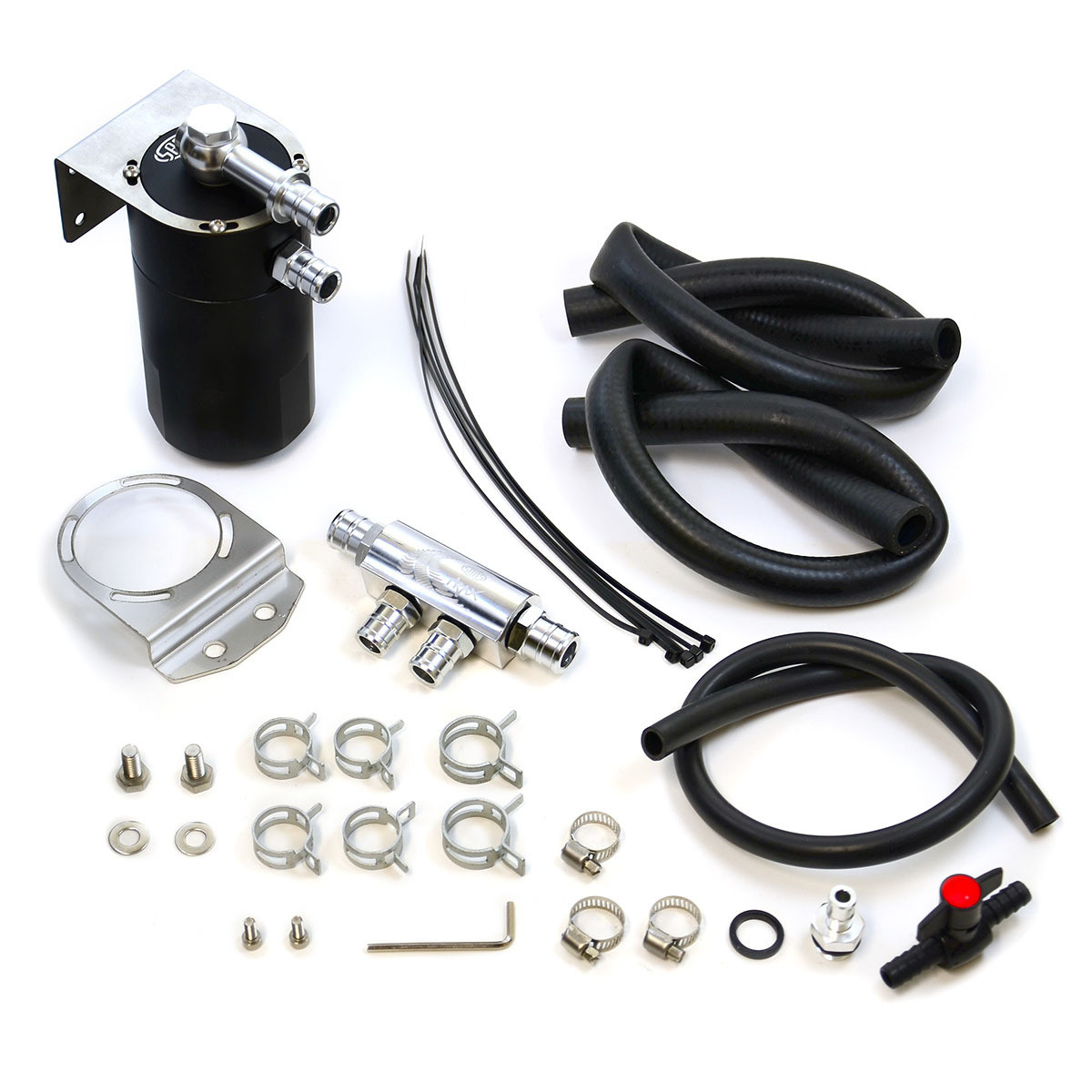 Oil Catch Tank Full Kit Triton MQ-MR 2.4L 2015- On Blk Tank