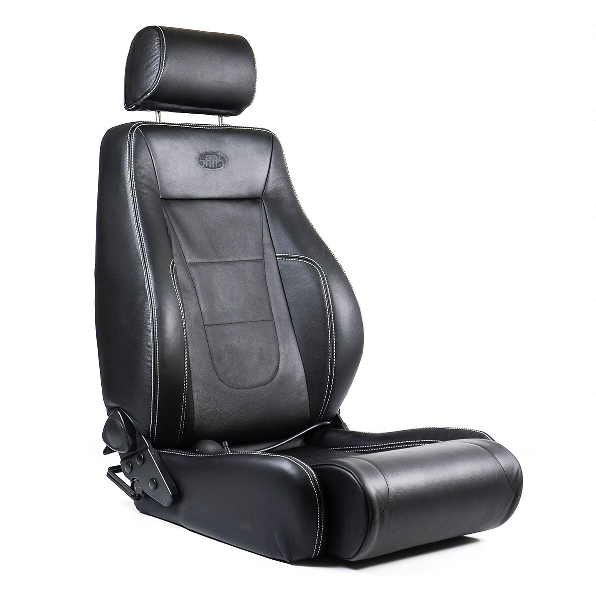 SAAS Seat Trax 4x4 Black Genuine Leather A.D.R