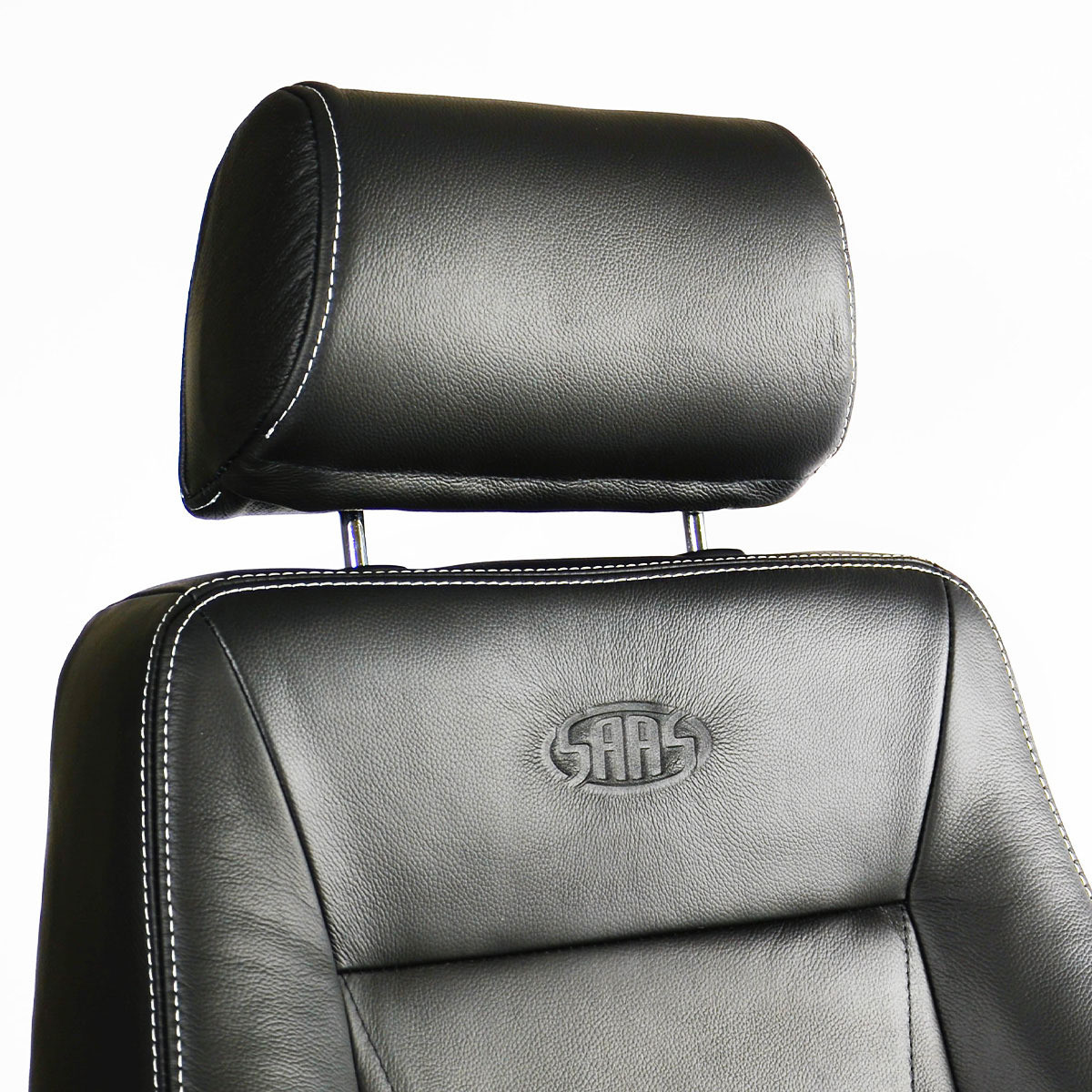SAAS Seat Trax 4x4 Black Genuine Leather A.D.R