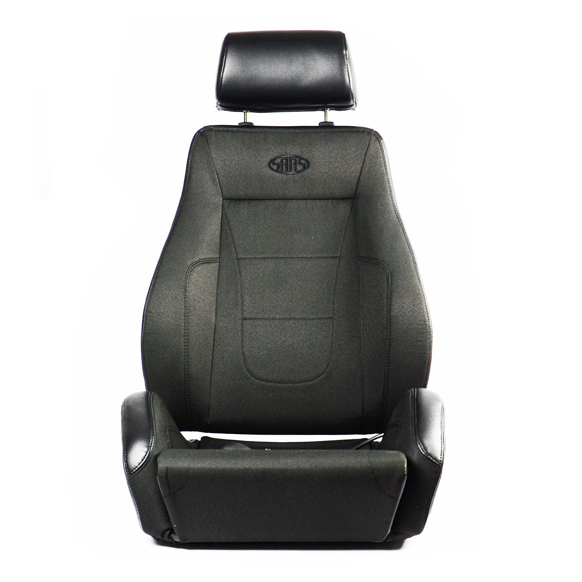 SAAS Seat Sports 4x4 Black PU / Black Cloth A.D.R