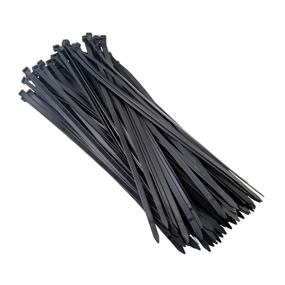 Cable Ties Zip Ties Nylon UV Stabilised 2.5mm x 120mm Pack of 100 Black