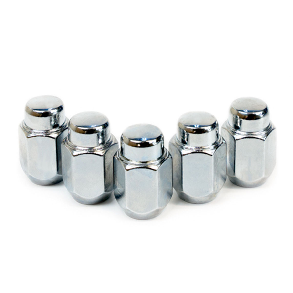 SAAS Wheel Nuts Acorn Taper 1/2 Chrome 35mm 5pk