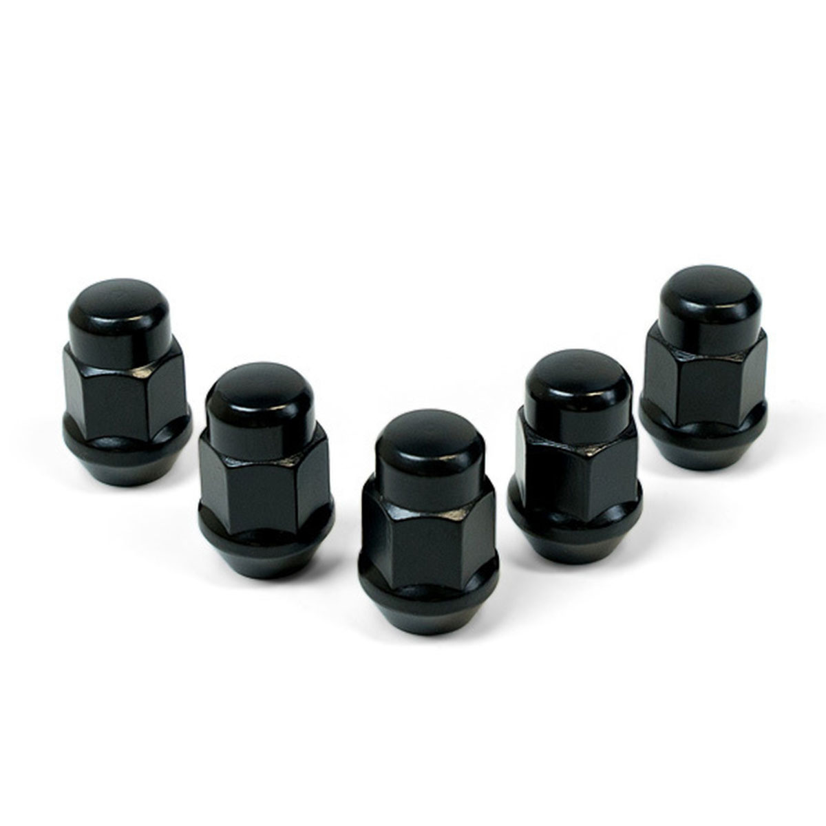 SAAS Wheel Nuts Acorn Bulge 14 X 1.50 Black 35mm 5pk