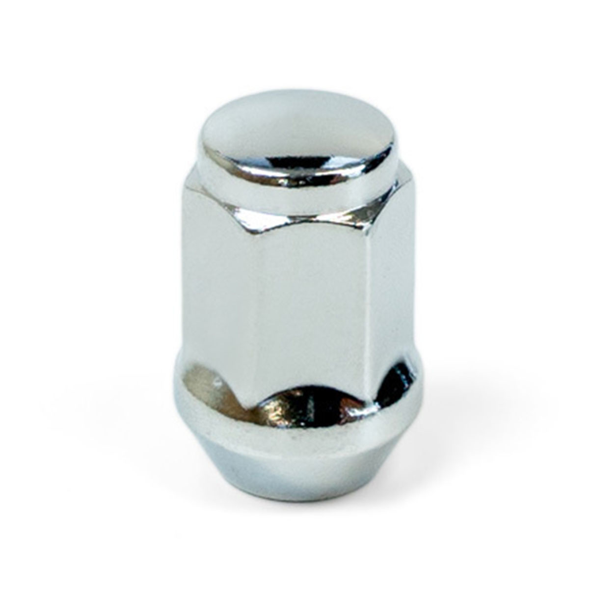 SAAS Wheel Nuts Flat Head Bulge 1/2" Chr 35mm 5pk