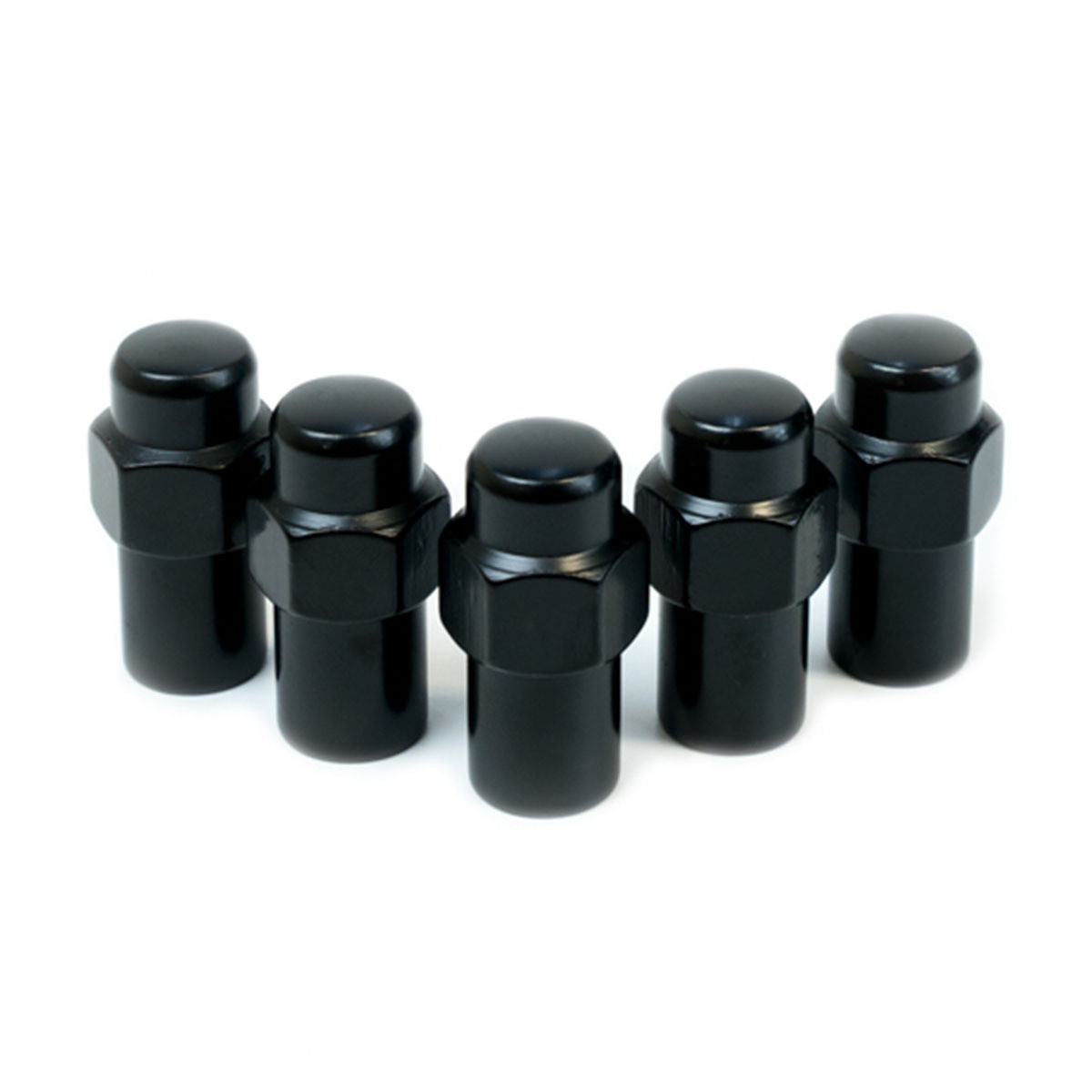 SAAS Wheel Nuts Mag 12 X 1.25 Black 43mm 5pk