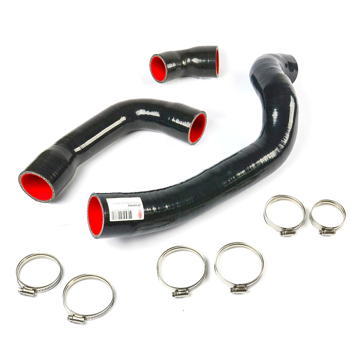 SAAS Silicone Intercooler 3 Pipe & Clamp Kit Ranger/BT50 2.2L