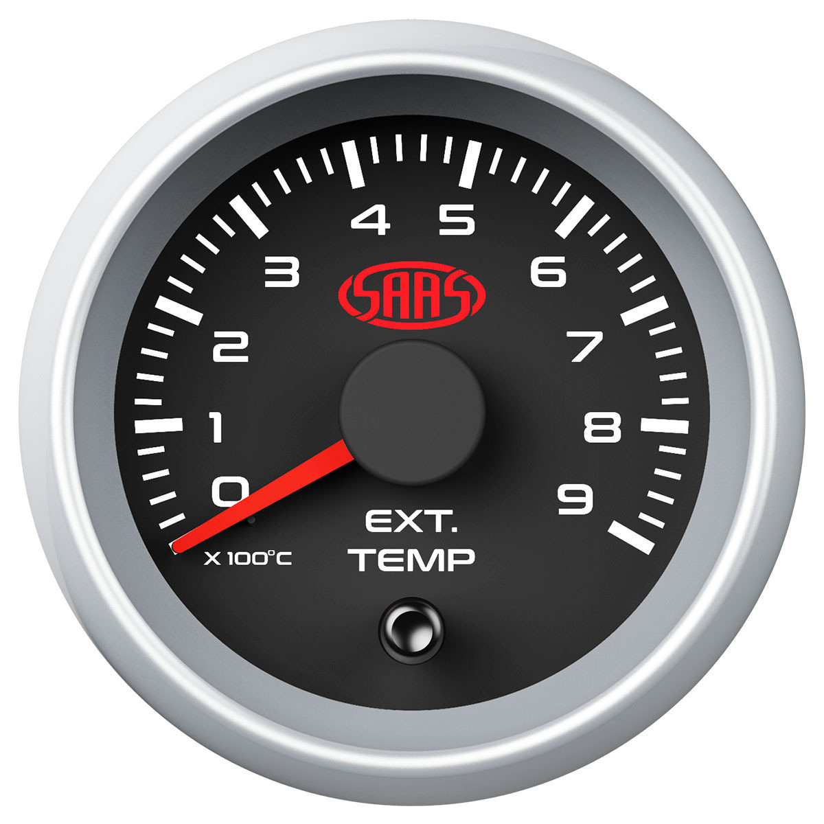 SAAS Exhaust Temp Gauge 0°-900° 52mm Black Muscle Series 2
