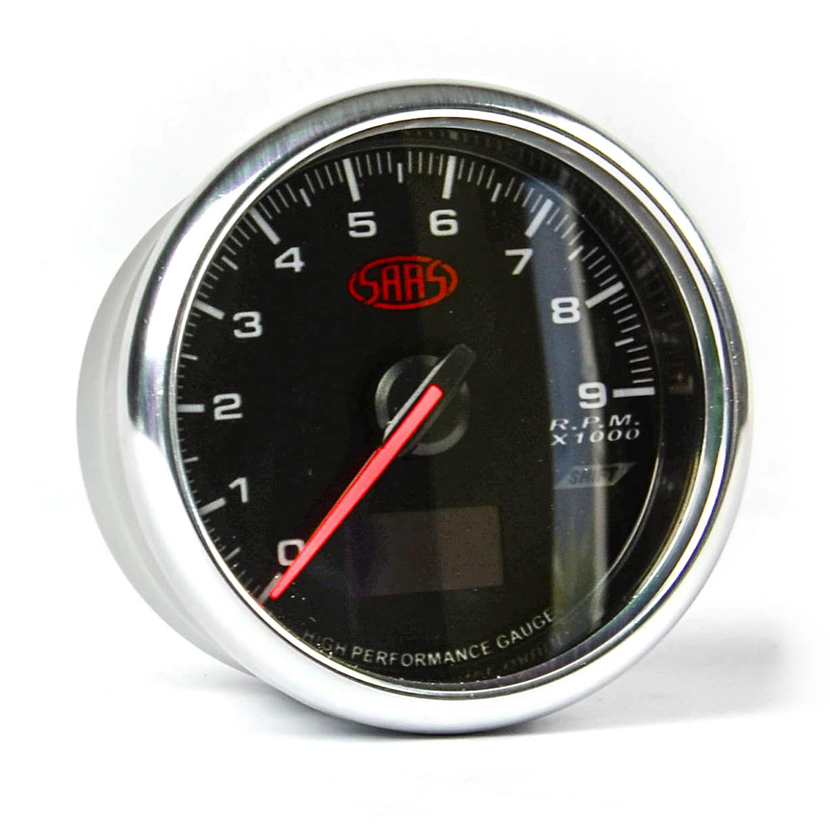 SAAS Speedometer 0 - 220 Kph 3 1/2 Indash Black Muscle Series 3